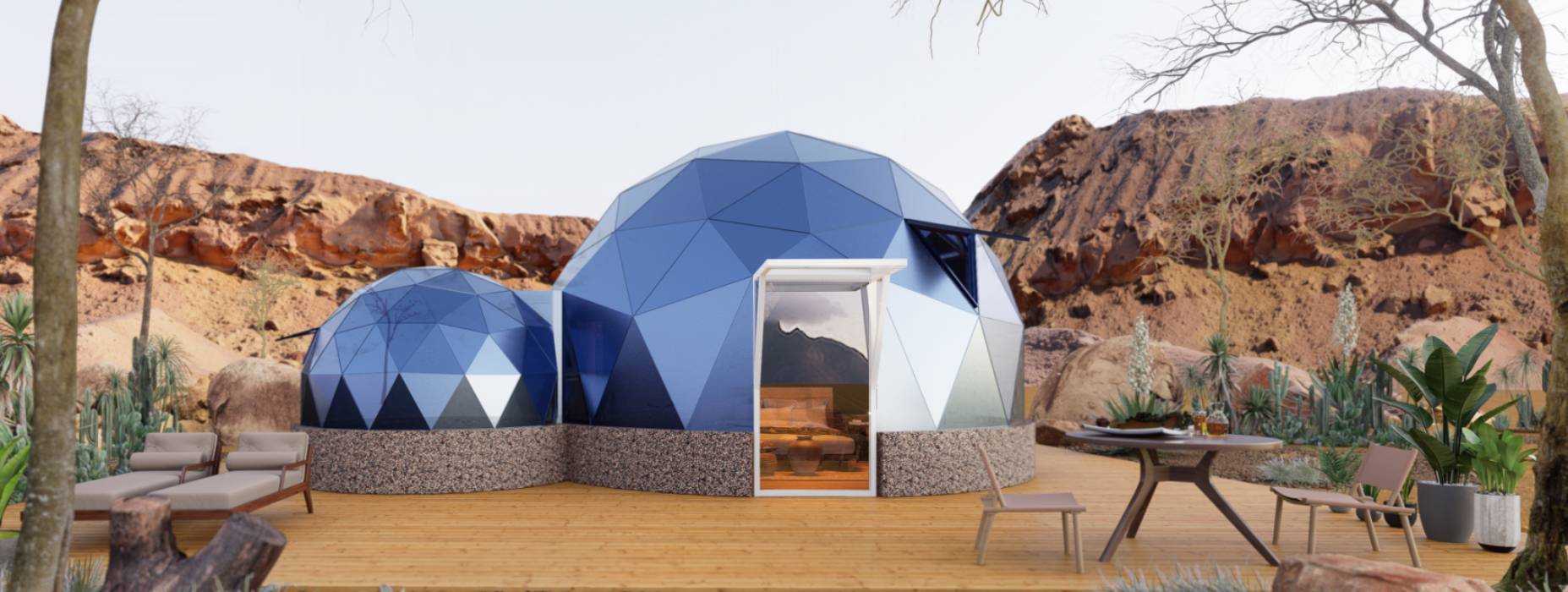 广平县球形智能光伏玻璃星空房